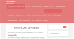 Desktop Screenshot of chaos-chronicles.com