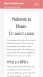 Mobile Screenshot of chaos-chronicles.com