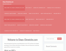 Tablet Screenshot of chaos-chronicles.com